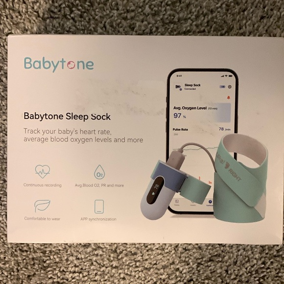 Baby sleep monitor sock